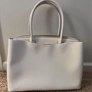 Cream Work Tote